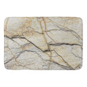 Bruin en zwart getextureerde kieuwsteen badmat (Voorkant)