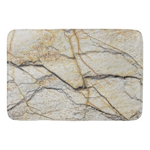 Bruin en zwart getextureerde kieuwsteen badmat