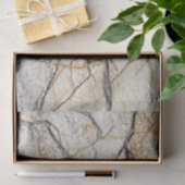 Bruin en zwart getextureerde kieuwsteen tissuepapier (Geschenk)