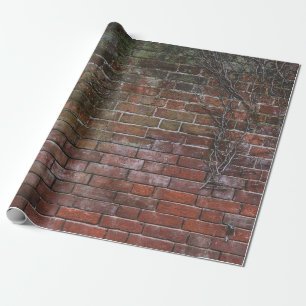 Bruin en zwart houten bord cadeaupapier