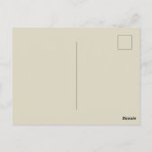Bruin en zwart in bloei briefkaart (Achterkant)