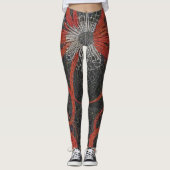 Bruin en Zwart Leggings (Voorkant)