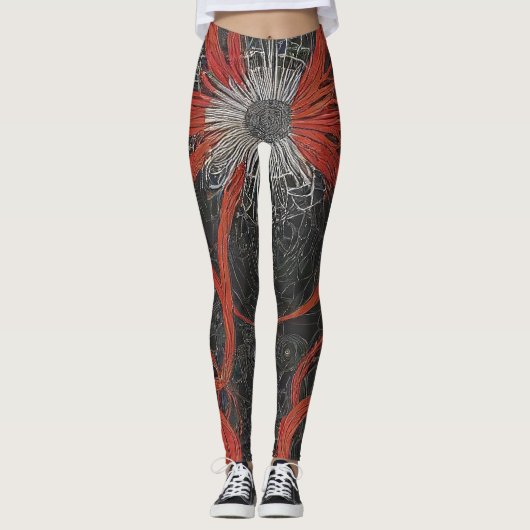 Bruin en Zwart Leggings (Voorkant)