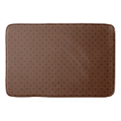 Bruin en zwart poka — Dots Large Bath Mat (Voorkant)