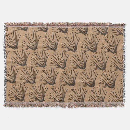 Bruin en Zwart Rustiek Deken (Voorkant)