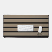Bruin en zwart strepen patroon gepersonaliseerd bureaumat (Keyboard & Muis)