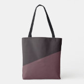 Bruin en zwart tote bag (Achterkant)