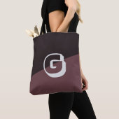 Bruin en zwart tote bag (Dichtbij)