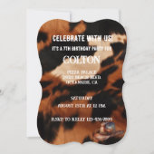 Bruin en Zwart Western Koeienhuid Kaart (Voorkant)