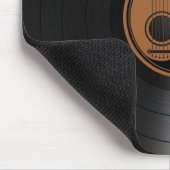 Bruin en zwart Yin Yang Guitars Vinyl Graphic Muismat (Hoek)