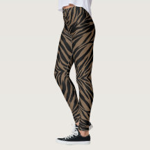 Bruin en zwart zebraprint