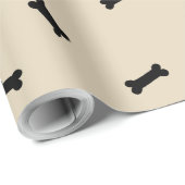 Bruin en Zwarte Hond Botten Pet Gift Wrap Cadeaupapier (Rol Hoek)