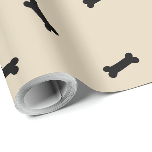 Bruin en Zwarte Hond Botten Pet Gift Wrap Cadeaupapier (Rol Hoek)