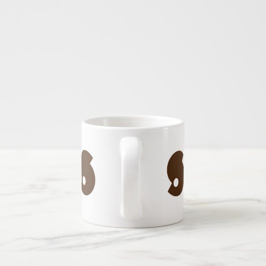 Bruin Espresso Kop (Achterkant)