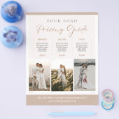 Bruin esthetisch elegante minimalistische fotograa flyer (Enkel)