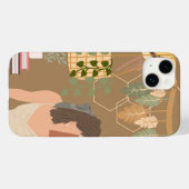 Bruin Esthetisch Vrouw Leesboek Case-Mate iPhone Case (Achterkant (horizontaal))