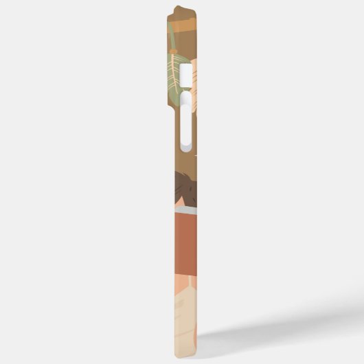 Bruin Esthetisch Vrouw Leesboek Case-Mate iPhone Case (Achterkant / Links)