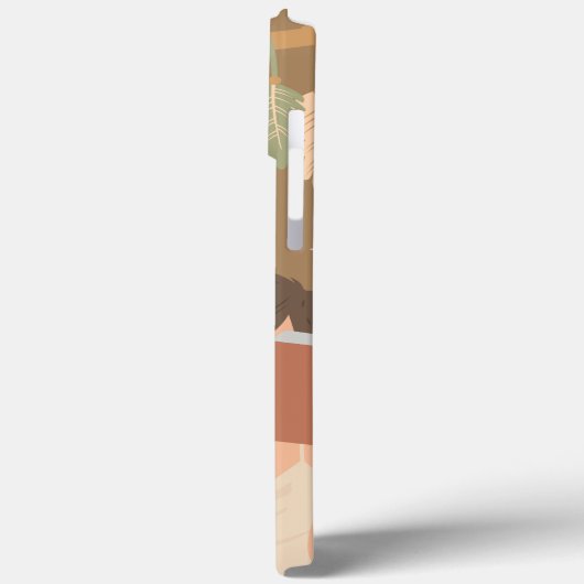 Bruin Esthetisch Vrouw Leesboek Case-Mate iPhone Case (Achterkant / Links)