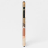 Bruin Esthetisch Vrouw Leesboek iPhone Hoesje (Linkerkant)