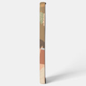 Bruin Esthetisch Vrouw Leesboek Samsung Galaxy Hoesje (Linkerkant)