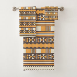 bruin etnisch aztec bad handdoek