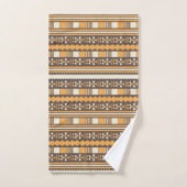 bruin etnisch aztec bad handdoek (Handdoek)