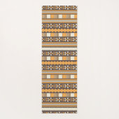 bruin etnisch aztec yogamat (Achterkant)