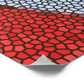 Bruin Eye gekleurd Poster (Hoek)