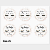 Bruin Eye Shadow Glitter Wimpers Sticker Label (Vel)