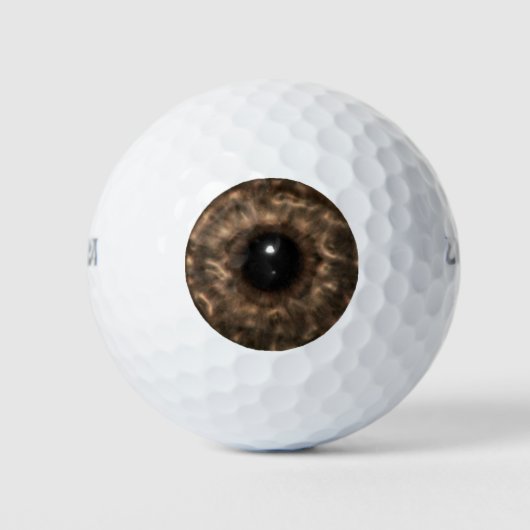 Bruin Eyeball Golfballen (Voorkant)