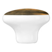 Bruin Eyeball Keramische Knop (Zijkant)