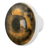 Bruin Eyeball Keramische Knop (Rechts)