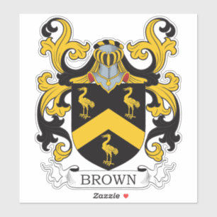Bruin Familiekruid Sticker