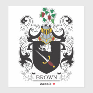 Bruin Familiekruid Sticker