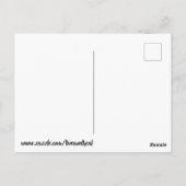 Bruin Fancy Show Llama Briefkaart (Achterkant)