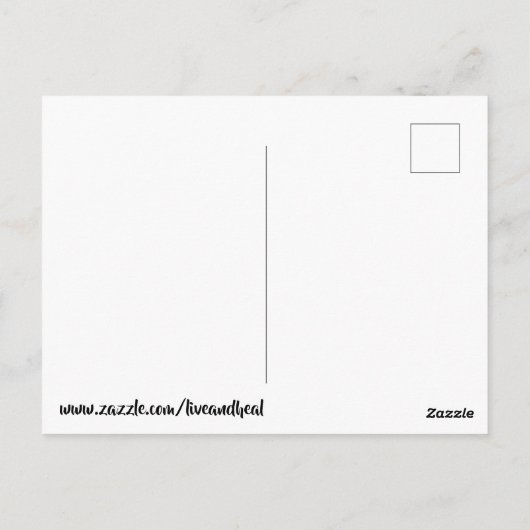 Bruin Fancy Show Llama Briefkaart (Achterkant)