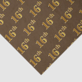 Bruin, Faux Gold 16e (zestiende) gebeurtenis Tissuepapier (Detail)