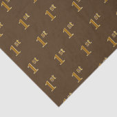 Bruin, Faux Gold 1st (eerste) Event Tissue Paper Tissuepapier (Detail)