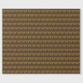 Bruin, Faux Gold 23e (23e) evenement Cadeaupapier (Vlak)