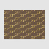 Bruin, Faux Gold 23e (23e) evenement Tissuepapier (Voorkant)