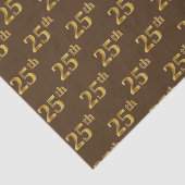 Bruin, Faux Gold 25th (25th) Event Tissuepapier (Detail)