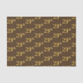 Bruin, Faux Gold 29th (negenentwintig) event Tissuepapier (Voorkant)