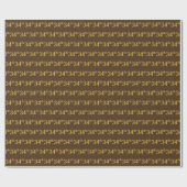 Bruin, Faux Gold 34e (34e) evenement Cadeaupapier (Vlak)