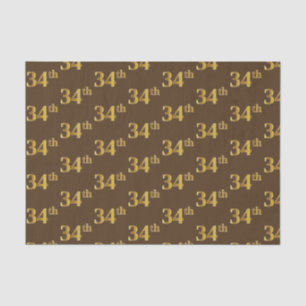 Bruin, Faux Gold 34e (34e) evenement Tissuepapier