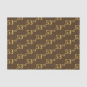 Bruin, Faux Gold 53e (53e) evenement Tissuepapier (Voorkant)
