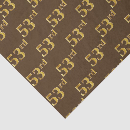 Bruin, Faux Gold 53e (53e) evenement Tissuepapier (Detail)