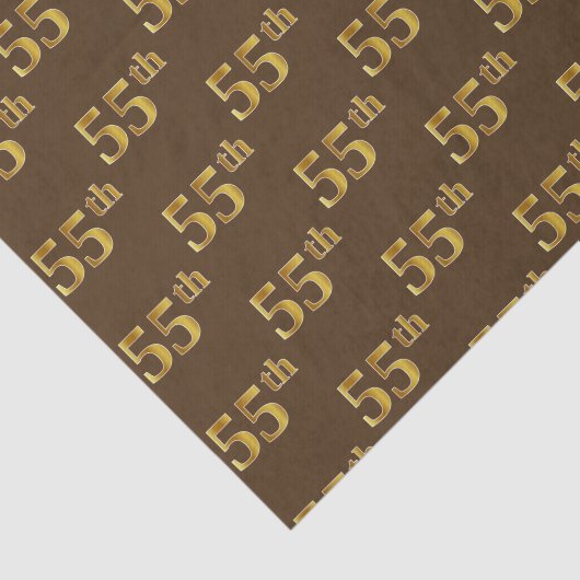 Bruin, Faux Gold 55th (55th) Event Tissuepapier (Detail)