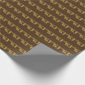 Bruin, Faux Gold 63e (63e) evenement Cadeaupapier (Hoek)