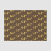 Bruin, Faux Gold 64e (64e) evenement Tissuepapier (Voorkant)