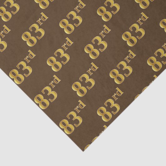 Bruin, Faux Gold 83e (83e) evenement Tissuepapier (Detail)